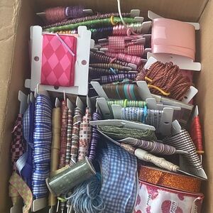 Assorted Craft Ribbon Collection 50+ rolls